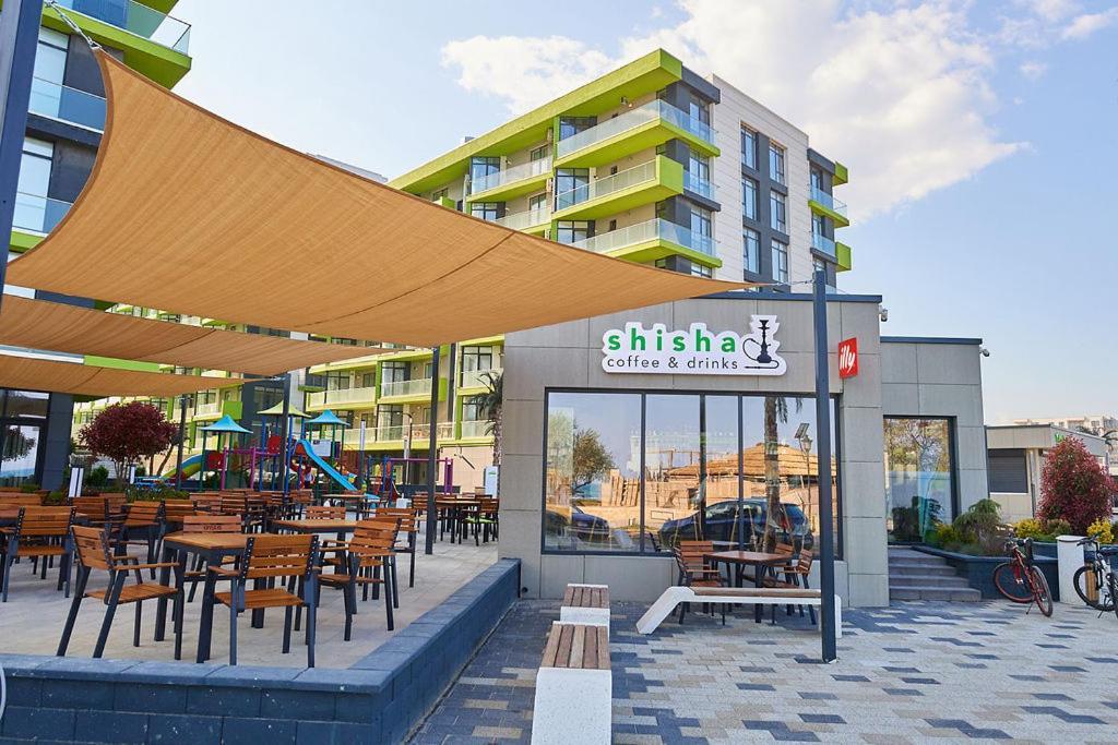 Rusty Sands Apt Spa N Pools Beach Resort Năvodari Exterior foto